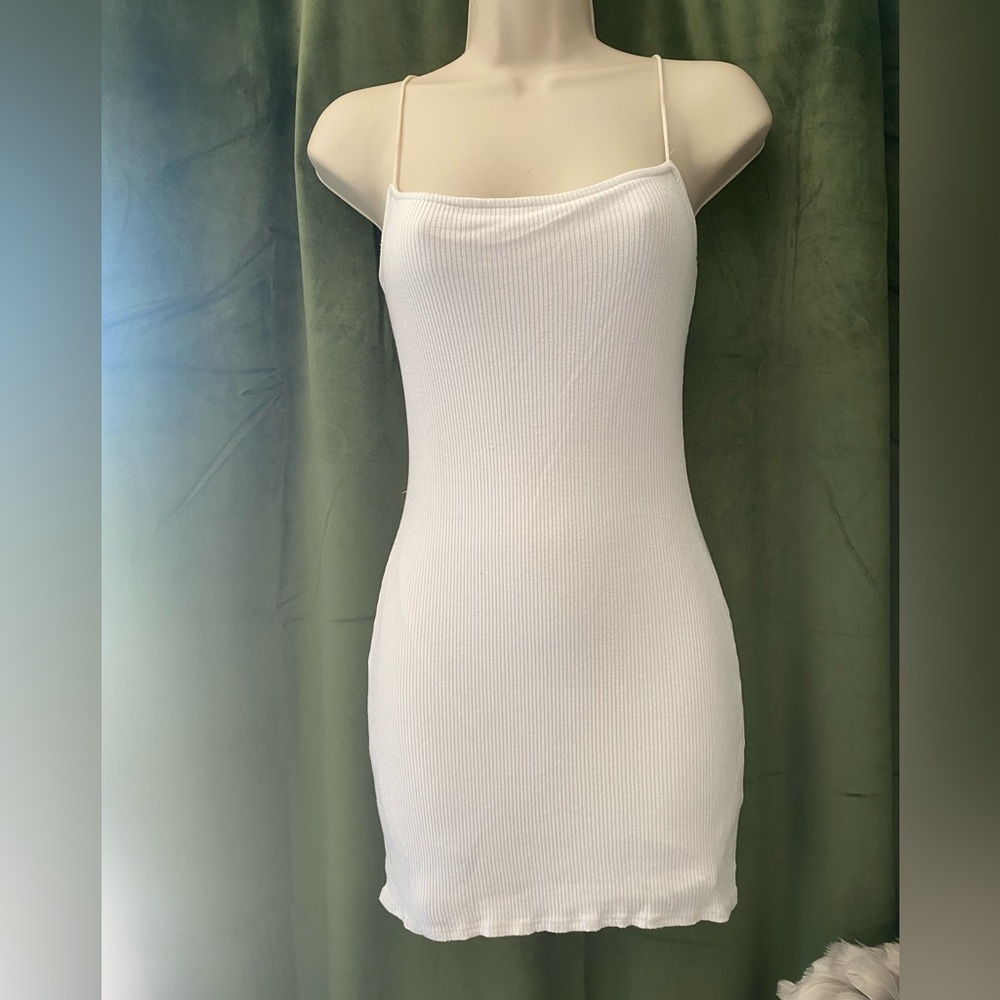 White mini dress